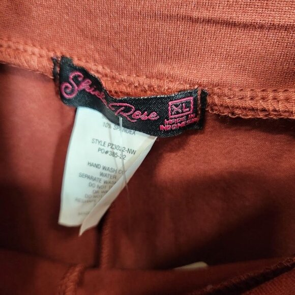 Shiela‎ Rose Scrunch front Jersey Joggers in Rust Red - Size XL - Picture 4 of 7